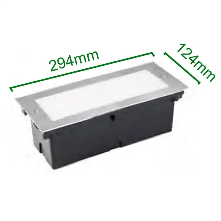 Alta Calidad Empotrable rectangular LED Clara 6W 294x124mm IP67